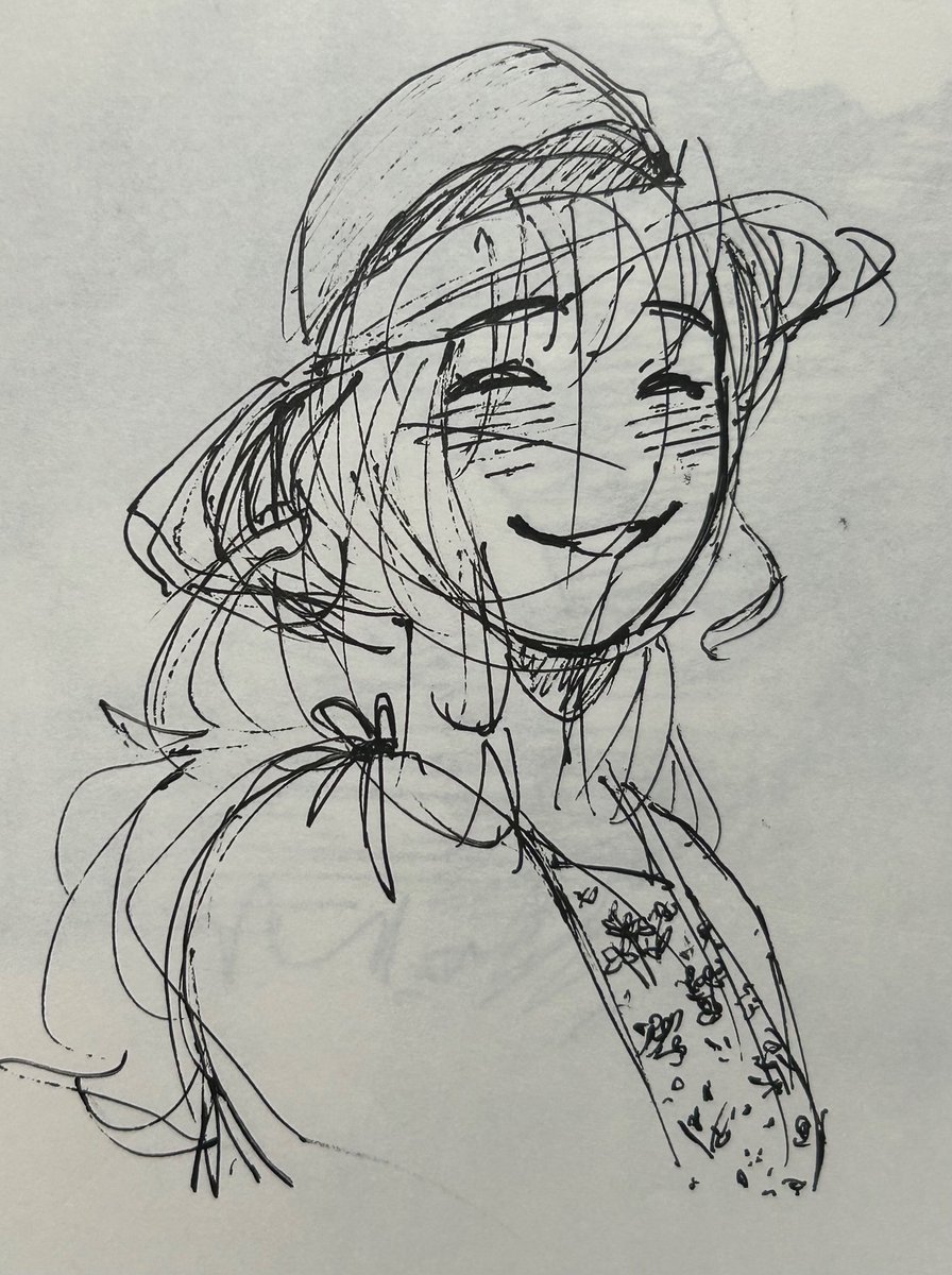 adymary_'s tweet photo. doodle from when hal and i went to the art museum and i kept stealing glances at her https://t.co/KQ9HGlWO5M