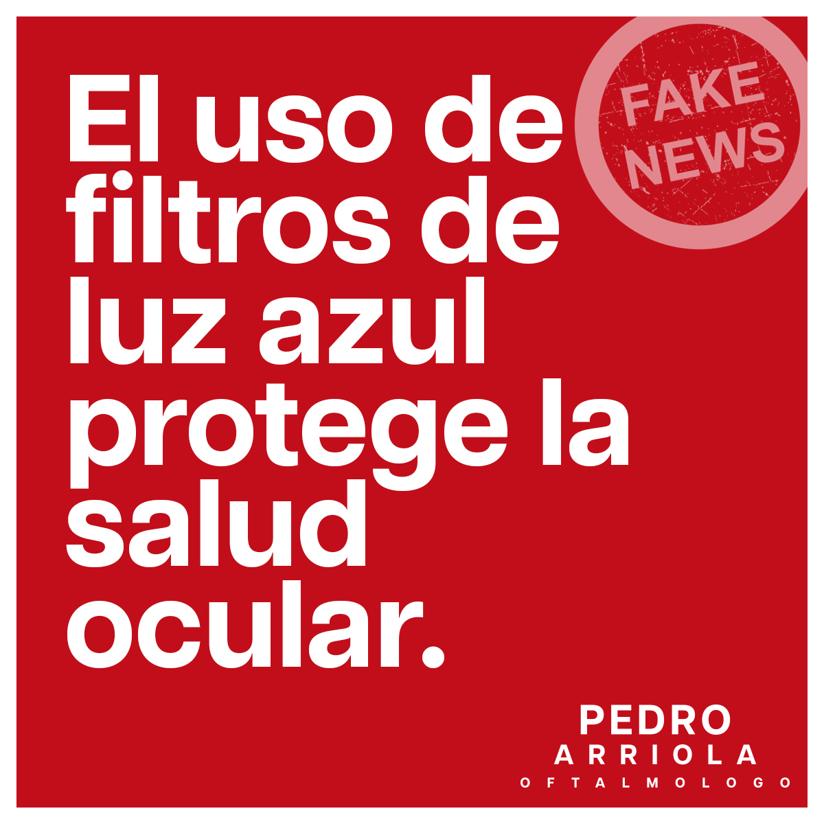 A día de hoy, no hay evidencia sobre la utilidad de filtros de luz azul para proteger el ojo.

#salud #saludocular #oftalmologo #oftalmologia #ophthalmologist #ocularsurface #cornea #cataract #uveitis #dr #doctor #fatigavisual #fakenews #luzazul