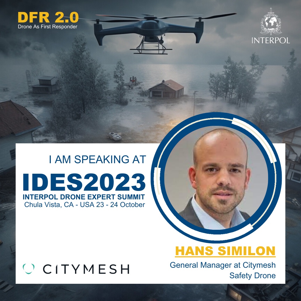 tHANkS_SIMILON's tweet photo. I'am honored to be a speaker at #IDES2023 - an incredible conference bringing together experts, innovators, and thought leaders in the Drone as First Responder sector 🌐 Join us on 23-24 oct. in Chula Vista. 🚀 #DFR #Safetydrone #Citymesh #NokiaDroneNetwork https://t.co/9EfrVU78fq