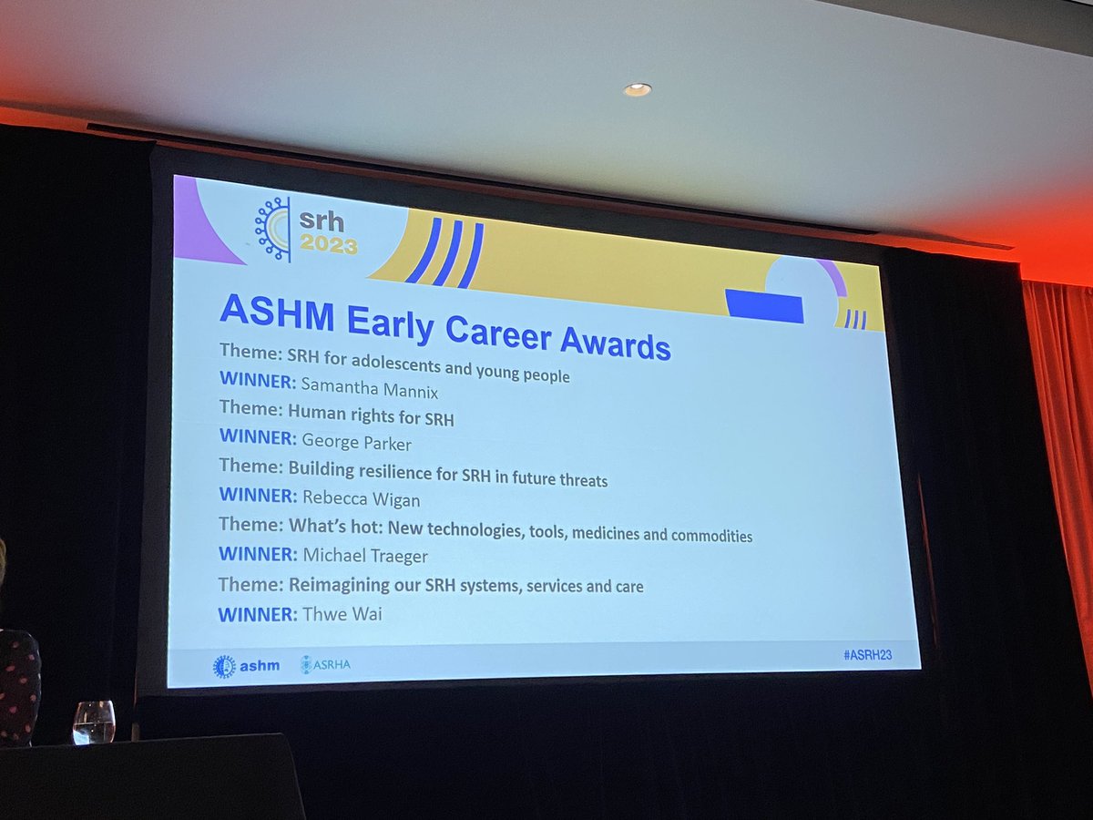 Congratulations to these amazing early career researchers on winning the @ASHMMedia #ASRH23 best oral presentation awards! 🎉