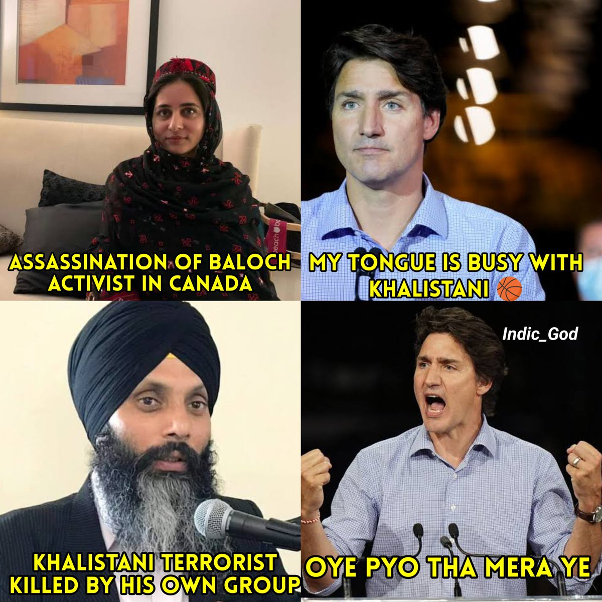 Indic_God's tweet photo. The hypocrisy of the so called west 
#CanadianPappu #JustinTrudeau https://t.co/fL7IegsKNy