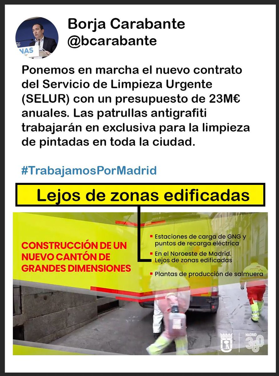 carlitosperis's tweet photo. @NOCANTONMNTCRML @bcarabante Pues esto decía el señor Carabante @bcarabante . Lejos de zonas edificadas... https://t.co/C98dP6zPgN