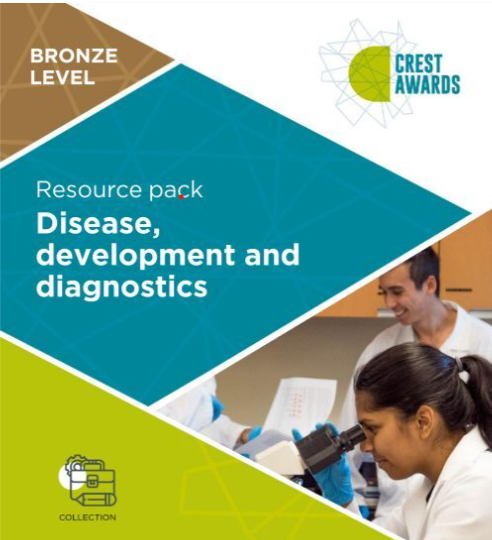 #TEACHers - Have you checked out the new Bronze @CRESTAwards resource pack for 11+ students? This pack is in partnership with @HumanGeneticsOx @Ox_wrh & @UniofOxford and will allow students to look into disease, development and diagnostics! Find it here: secondarylibrary.crestawards.org/disease-develo…