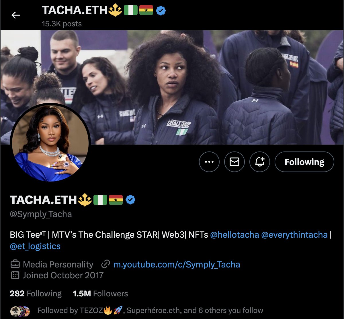 ensconnoisseur's tweet photo. Who is @Symply_Tacha?
#ENS #Tacha #SimplyTacha #ETH https://t.co/Gu3vIudPZv