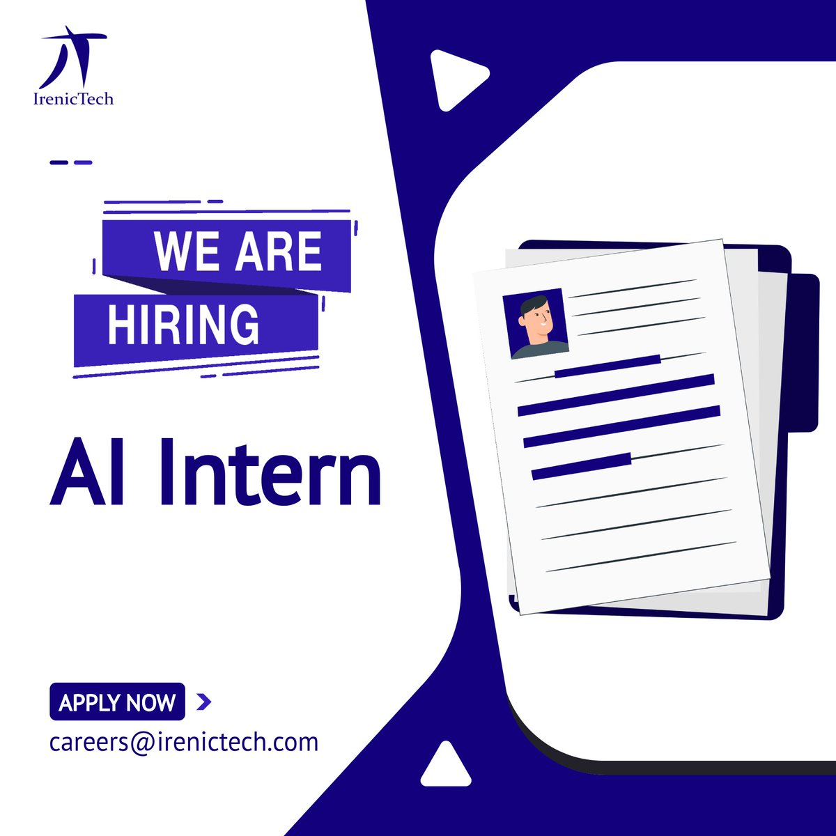 irenictech's tweet photo. #internshipalert
IrenicTech is looking for AI Interns

Apply Now

careers@irenictech.com

#hiringimmediately #hiring #ai #intern #internshipopportunity #internship2023 https://t.co/3ZtDF1T1pt