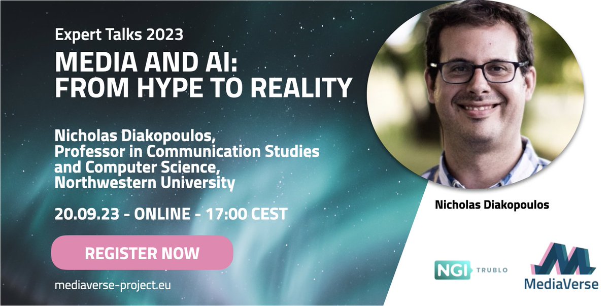 📺 Curious about how AI is reshaping the media landscape? Join our FREE Expert Talk today and discover the future of content creation and distribution. Register today! #AIinMedia #DigitalMedia <a href="/mediaverse_eu/">MediaVerse</a>  <a href="/TrubloEu/">TruBlo - EU Research initiative, part of @NGI_EU</a> 

events.teams.microsoft.com/event/5df12a34…