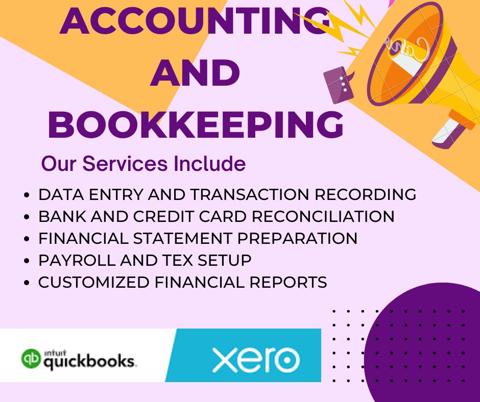 'Accounting and bookkeeping'
fiverr.com/users/uttam_87…
#accounting #bookkeeping #quickbooks #xero #bankreconciliation #accountpayable #accountreceivable #accountreconciliation #bookkeepingservices #bookkeeper 
#EpsteinIsland
#HowardStern
#forextrading