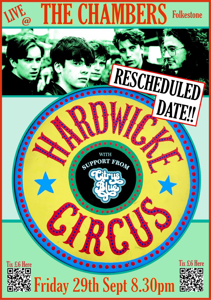 Oh my word!!
Just over a week to go now📷
HARDWICKE CIRCUS!
'This band deserves every bit of stardom that awaits them' THE TIMES
Support is from local guys 'Citrus Blue' who also happen to be big fans of H/C too...worked out well says us!!
good-show.co.uk/events/374