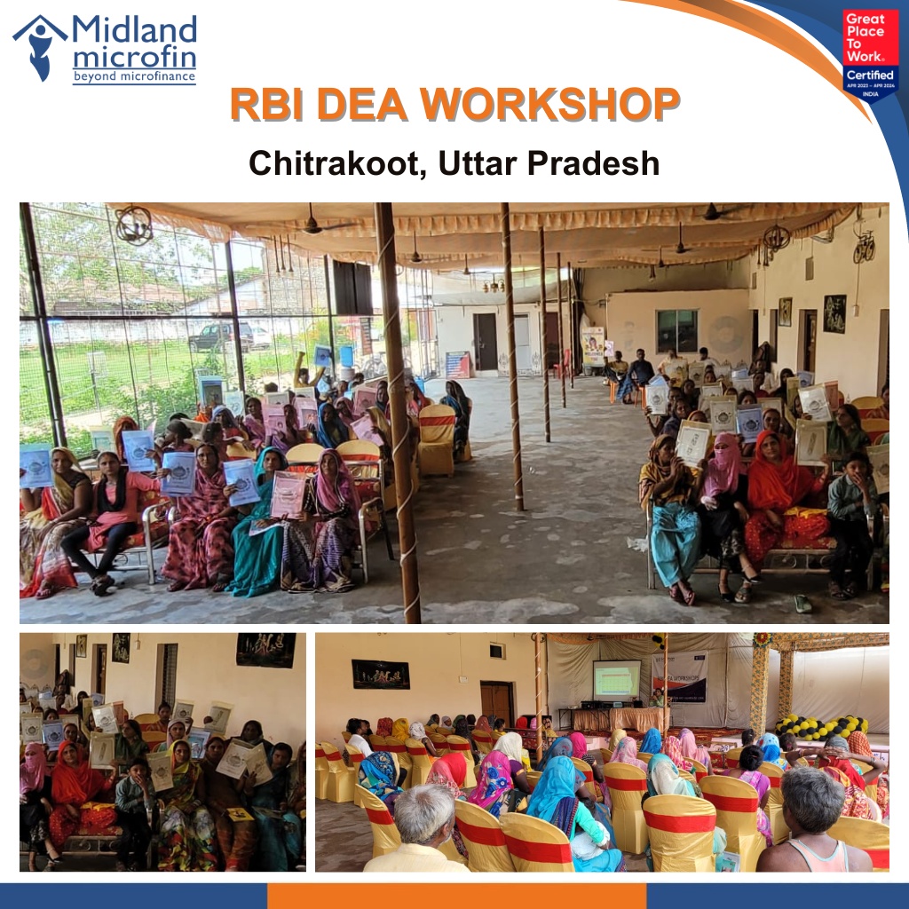 MidlandMicrofin's tweet photo. As part of its collaboration with the Reserve Bank of India and Sa-Dhan, #MidlandMicrofinLimited achieved a momentous milestone by concluding the RBI Depositor's Education &amp; Awareness (DEA) workshop in the Chitrakoot district of Uttar Pradesh on September 19, 2023. https://t.co/upDLqnR7b1