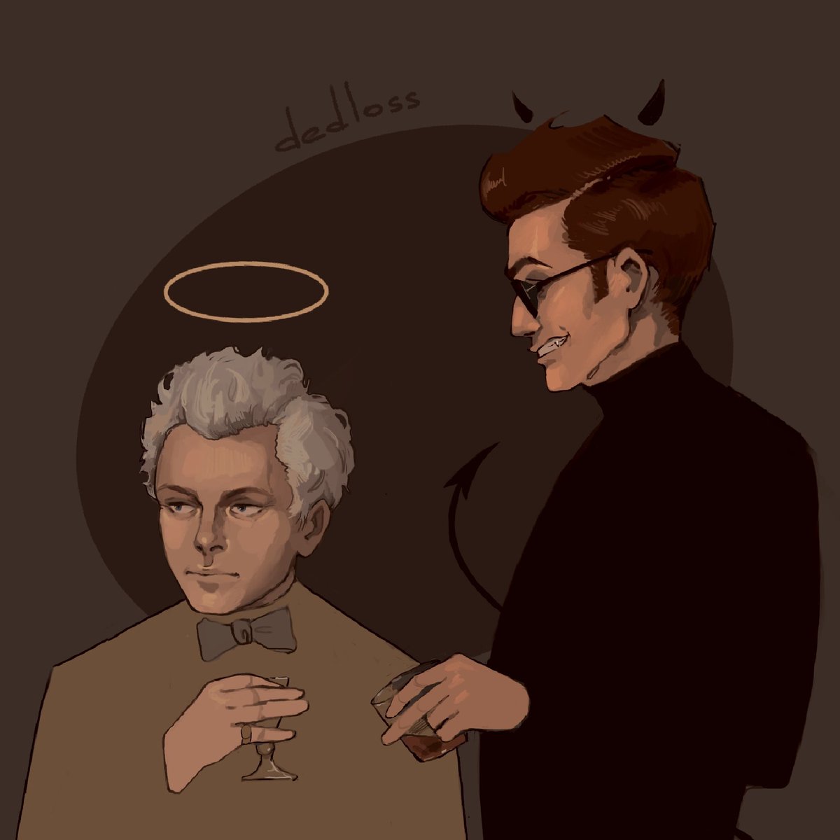 dedloss's tweet photo. #GOODOMENS #GoodOmensart 

my cuties patooties https://t.co/aVChvbGEHh