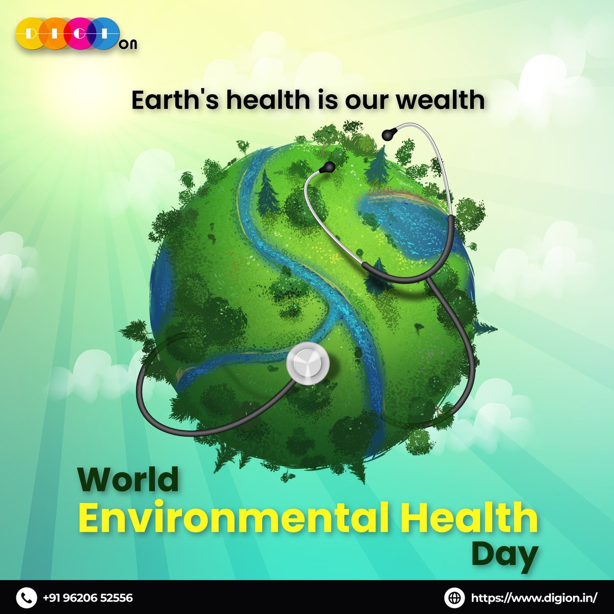 Happy World Environmental Health Day🌍!!

#worldenvironmentalhealthday2023 #WorldEnvironmentalHealthDay #worldenvironmentday #earth #environment #worldenvironmentday2023 #digitalmarketing #DigiOn #graphicdesign #graphicdesigning #digitalmarketingagency #environmentday #digital