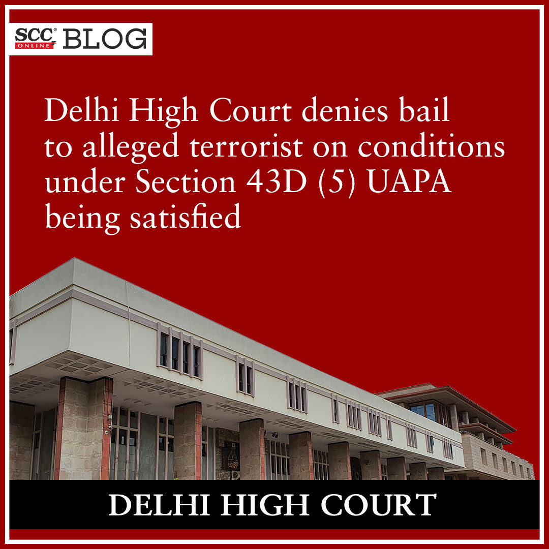 scconline_'s tweet image. Delhi High Court denies bail to alleged terrorist on conditions under Section 43D (5) UAPA being satisfied
scconline.com/blog/post/2023…

#delhihighcourt #RegularBail #Section43D #terrormodule #Terrorist #UAPA #UnlawfulActivities #scconline #legalnews #scconlineblog #legalknowledge