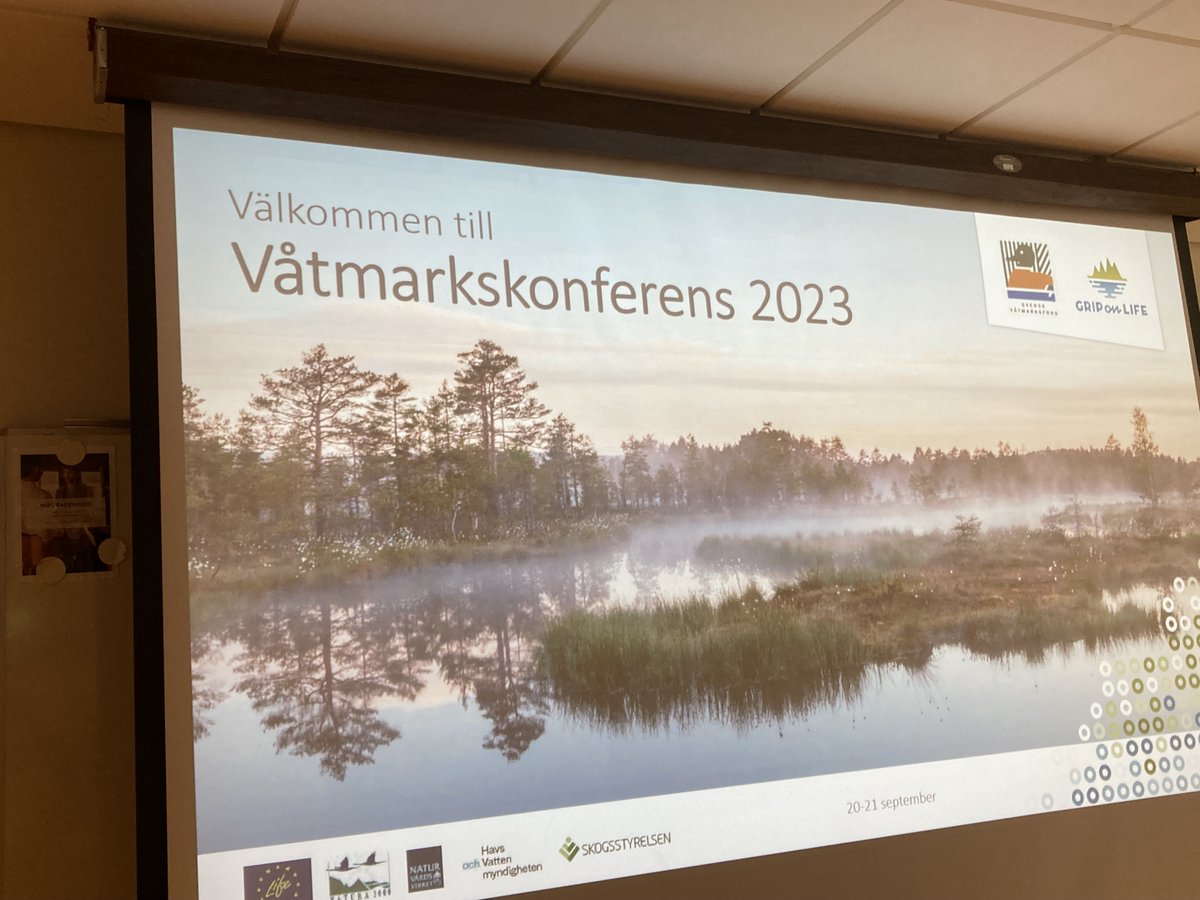 griponlifeip's tweet photo. Våtmarkskonferensen som Svensk Våtmarksfond och Grip on Life arrangerar, har precis startat. Den centrala frågan under konferensen, 20-21 september, är hur det viktiga våtmarksarbetet i Sverige kan effektiviseras.
https://t.co/QTogxWksxo https://t.co/NrZusk1Wqw