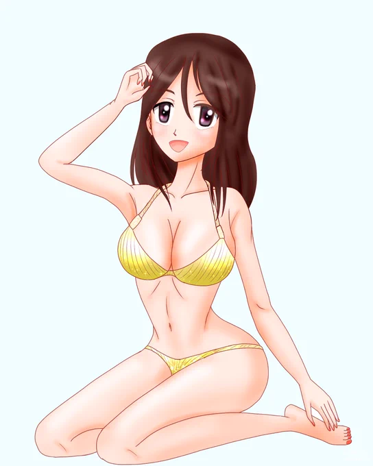 まだ暑いから水着絵もあげていいよねw#メグミ生誕祭2023 #メグミ生誕祭 