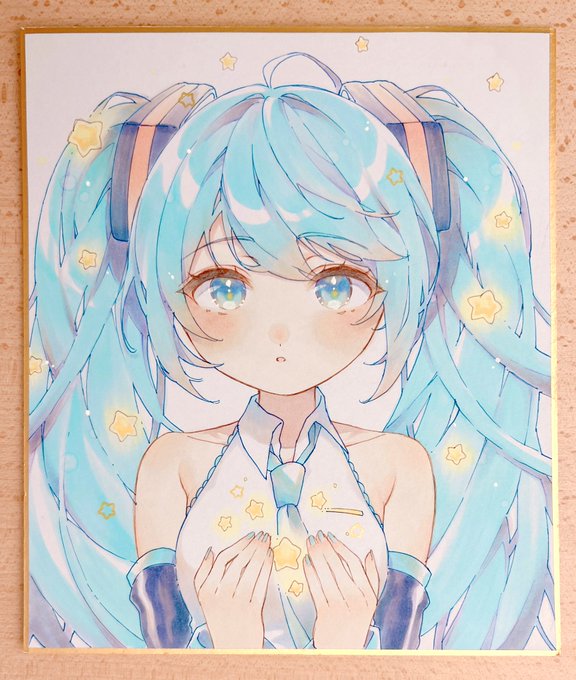 ミクさん色紙⋆꙳ 