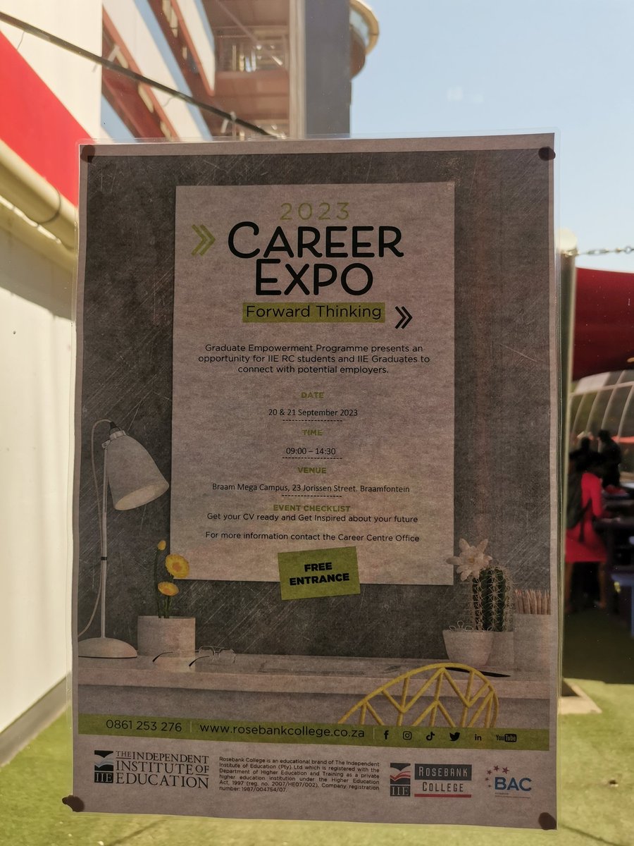 Melloe_28's tweet photo. Rosebank college Career expo 2023
@RosebankRC @careerexpo https://t.co/nhfW4eVybH