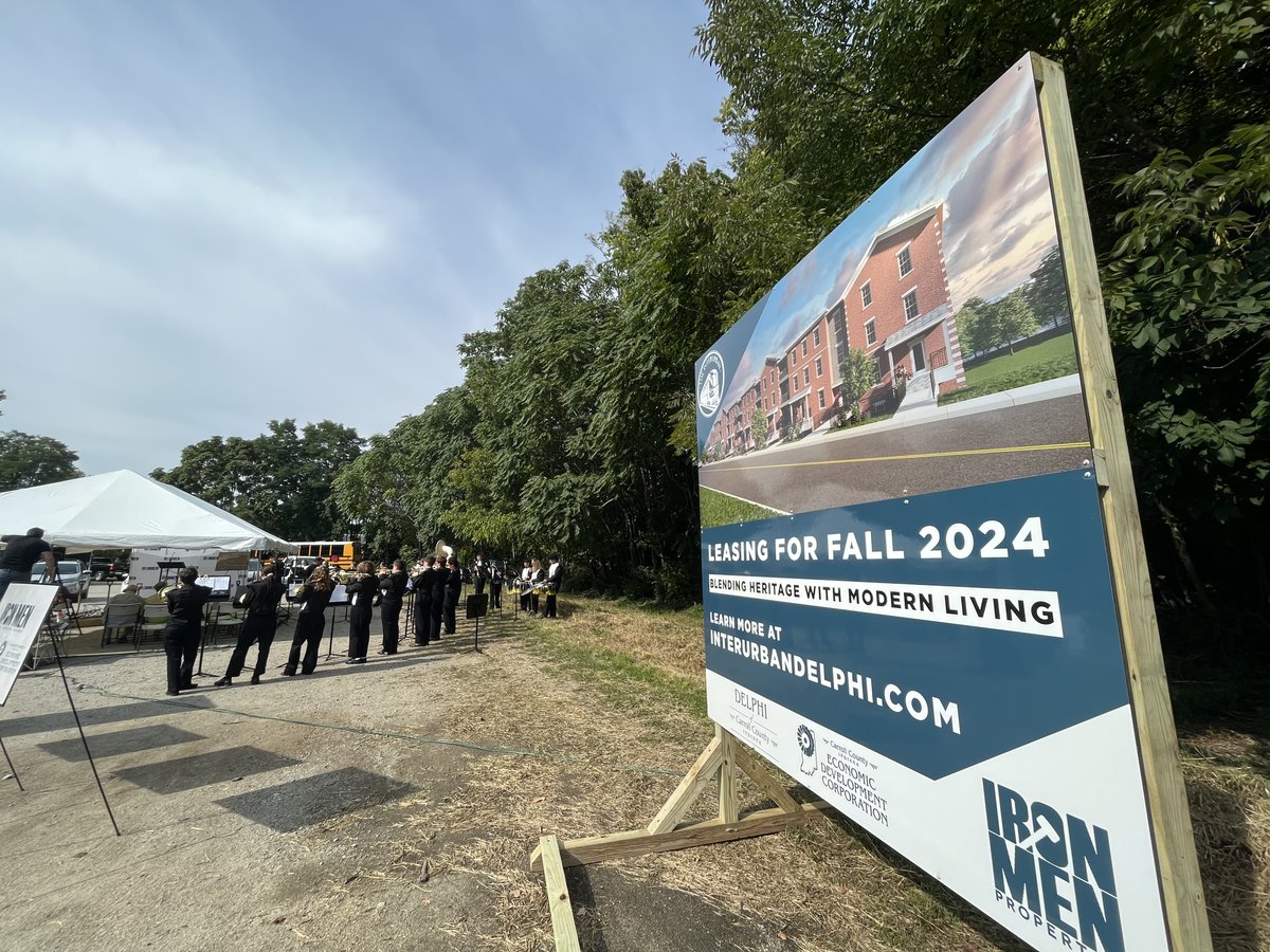 And in other Delphi news: The town breaks ground on The Interurban, a hard-won housing development near downtown and the first in Delphi in a half-century. 

Mayor Anita Werling: “It’s amazing what can happen when you’re open to it.” 

Story: basedinlafayette.com/i/137208126/de…