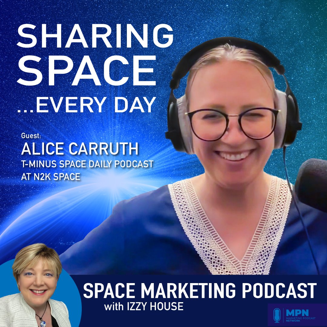 🚀🎙️ Space Marketing Podcast! Izzy talks w/ Alice Carruth, <a href="/N2KSpace/">N2K Space</a>'s t-MINUS Space Daily Podcast. They emphasize the need for public #education about the space industry &amp; the role of t-MINUS in delivering accurate &amp; accessible industry news daily! spacemarketingpodcast.com/episode/space-…