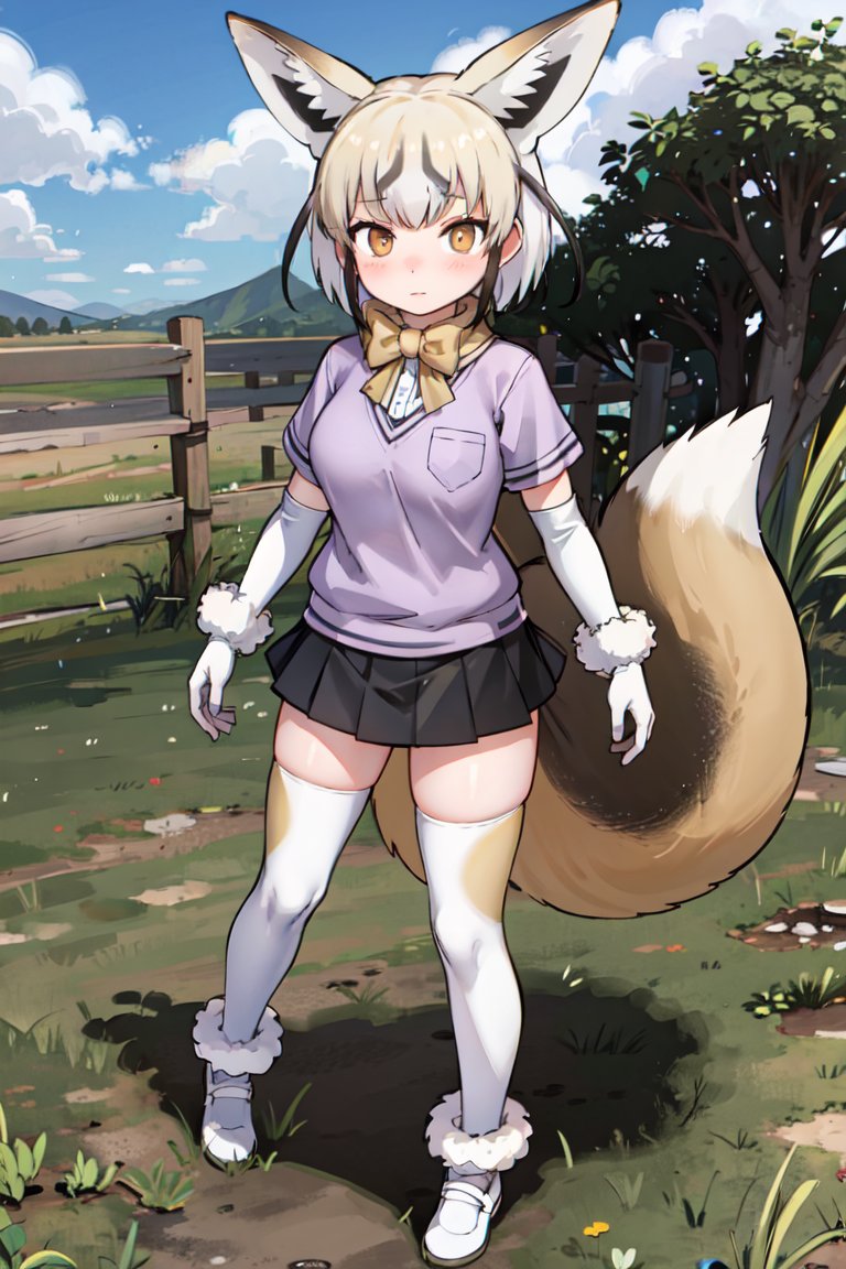 AI描きプログラムでオジロスナギツネを作ってみました🦊☀️

#けものフレンズ 
#AIイラスト #AIart 