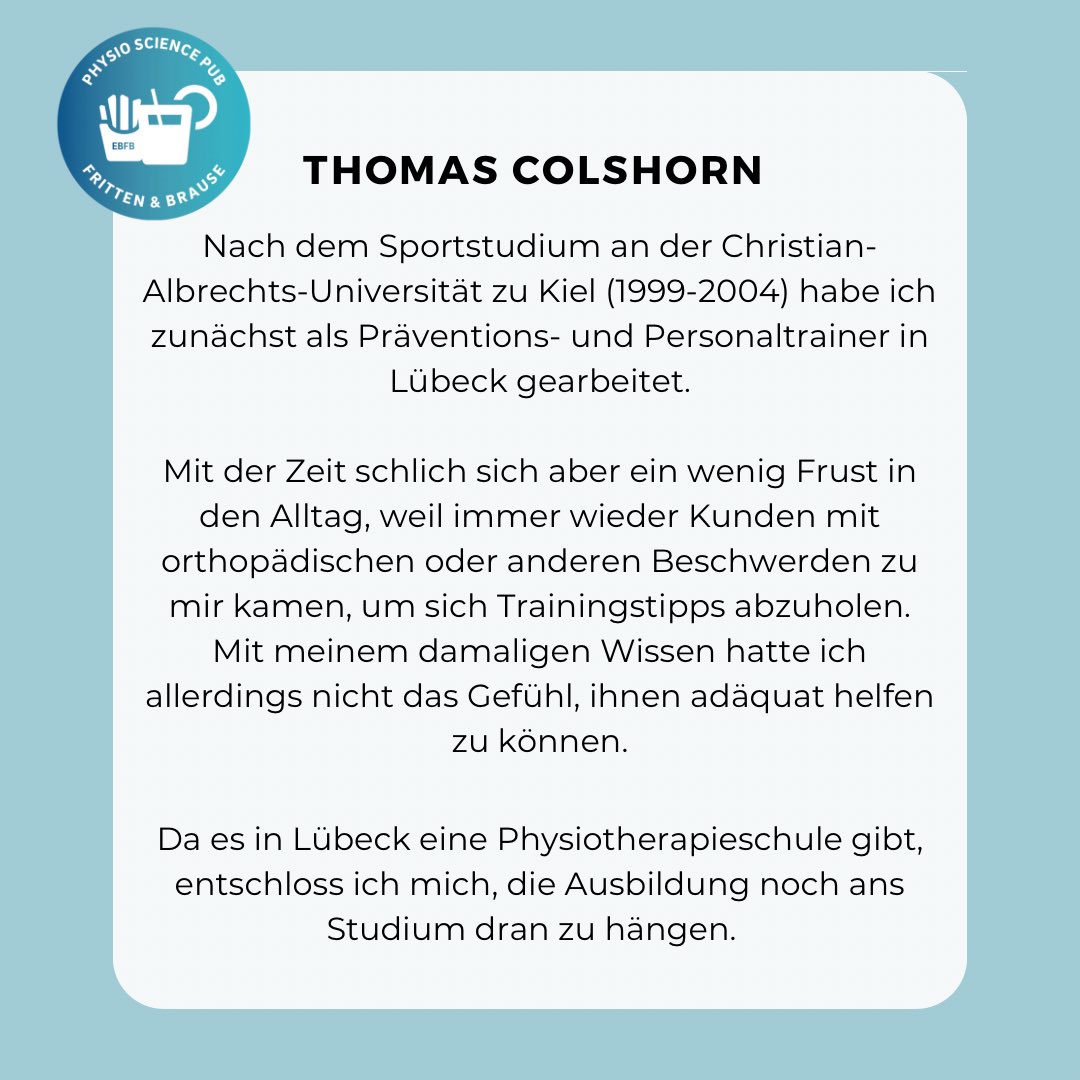 Physio_SciPub's tweet photo. Heute erfahrt ihr, wer der erste und diesjährige Referent ist und zu welchem Thema dieser einen Vortrag für euch vorbereitet hat!
Euer PhysioSciencePub-Team
#physiosciencepub #event #physiotherapie #hsb #ebfb https://t.co/T1QJJPvOq2