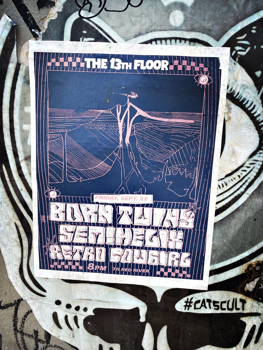 Next gig this friday at #the13thfloor in austin. Swing by and catch some tunes by the fabulous <a href="/retrocowgirlbnd/">Retro Cowgirl Band</a> and <a href="/Semihelix/">Semihelix</a>