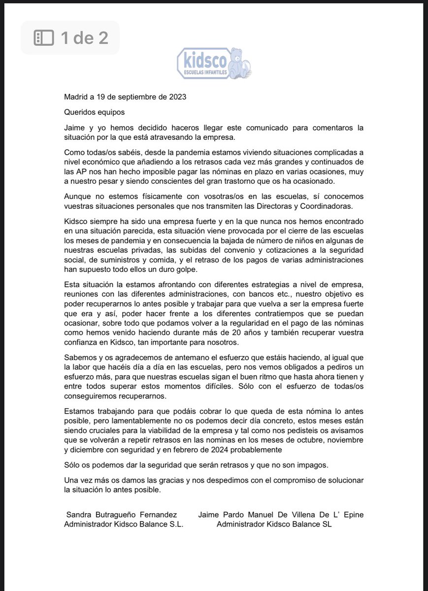 pagas_si's tweet photo. @Defensagob Ya plantean problemas hasta febrero de 2024. Esa es la imagen que @Defensagob quiere que se tenga de ellos. https://t.co/7SxLpvsqR6