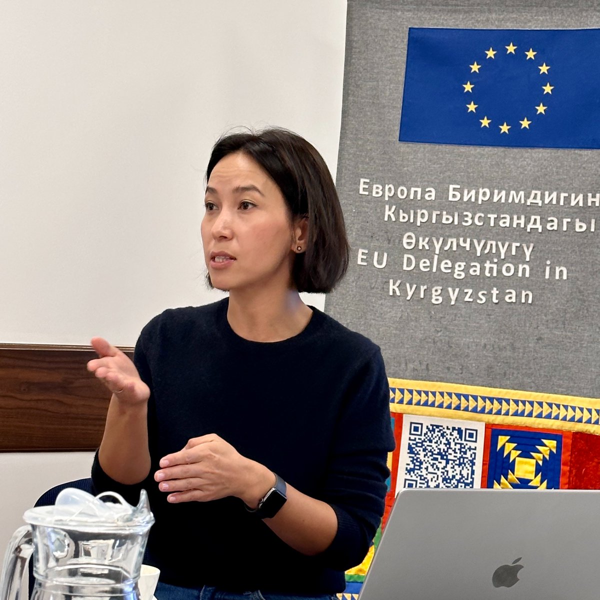 EUinKyrgyzstan's tweet photo. We thank Tazar team for the collaboration and insightful training on reducing and recycling various types of waste. 🙌🏻

#EU4Environment #United4Climate https://t.co/KVQjtBRBip