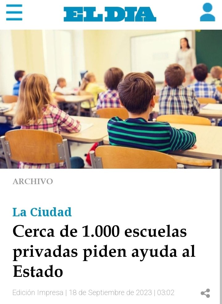 eco_educativo's tweet photo. PBA| La crisis en los colegios privados de la provincia de Buenos Aires pega cada vez más fuerte y según una de las principales asociaciones que agrupa al sector, cerca de 1.000 escuelas piden ayuda al Estado provincial para pagar el sueldo de los docentes y auxiliares. @ECO_PBA https://t.co/4qK725Nvqx