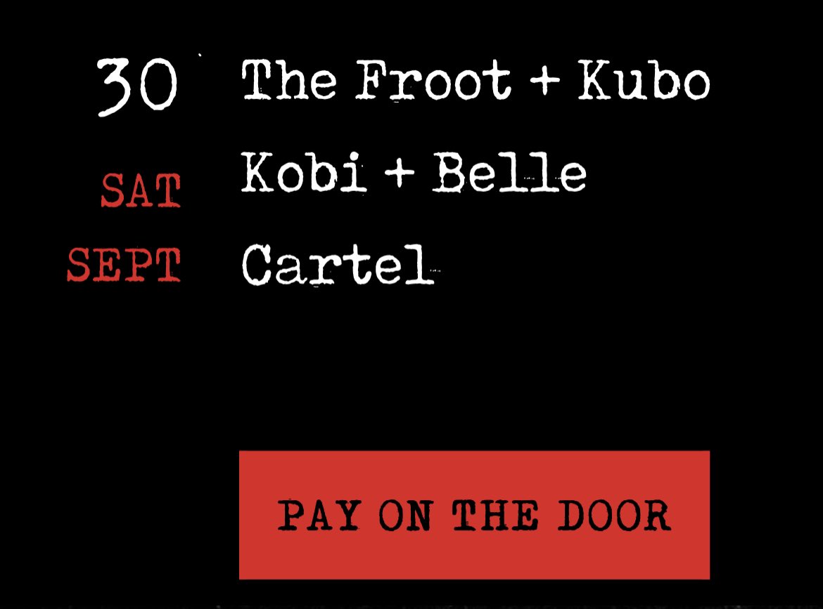 KuboKobi's tweet photo. 🏰Back in Edinburgh! 

We are in the capital on Saturday September 30th in @BannermansBar with The Froot and Belle Cartel. https://t.co/UuNqecGKhs