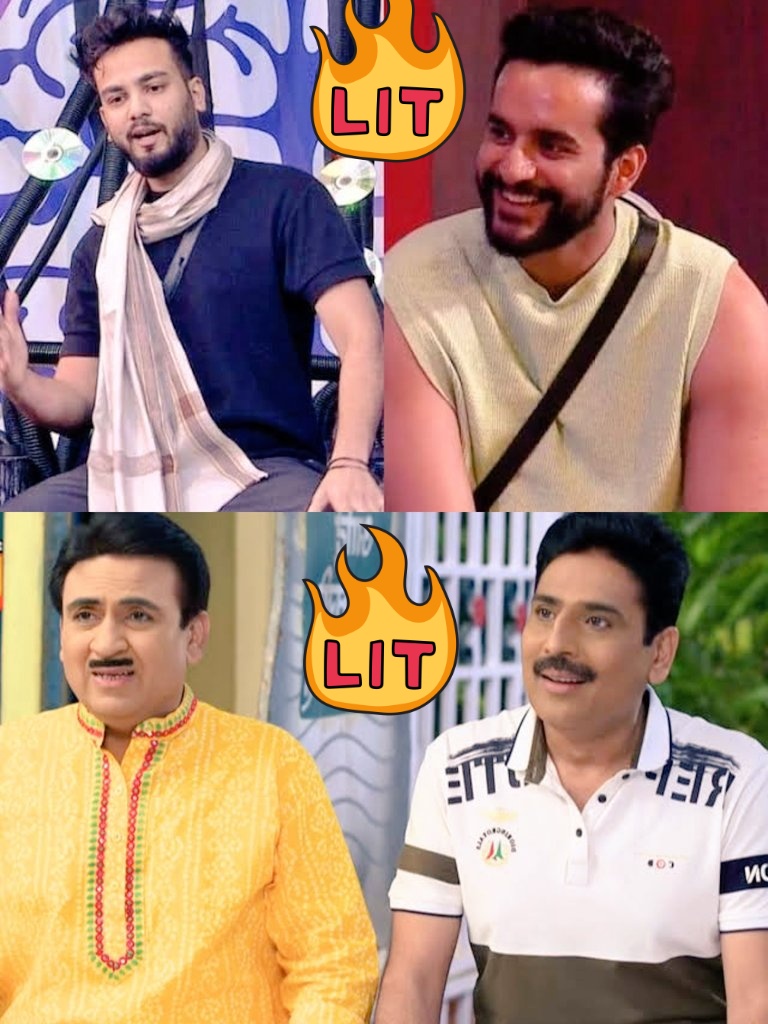 Vasudevktumbkam's tweet photo. Perfect Duo #ElvishYadav𓃵 #FukraaInsaan #jethalal and #mehtasahab #Bhaichara 🔥🔥🔥 https://t.co/dSJXaOYn86