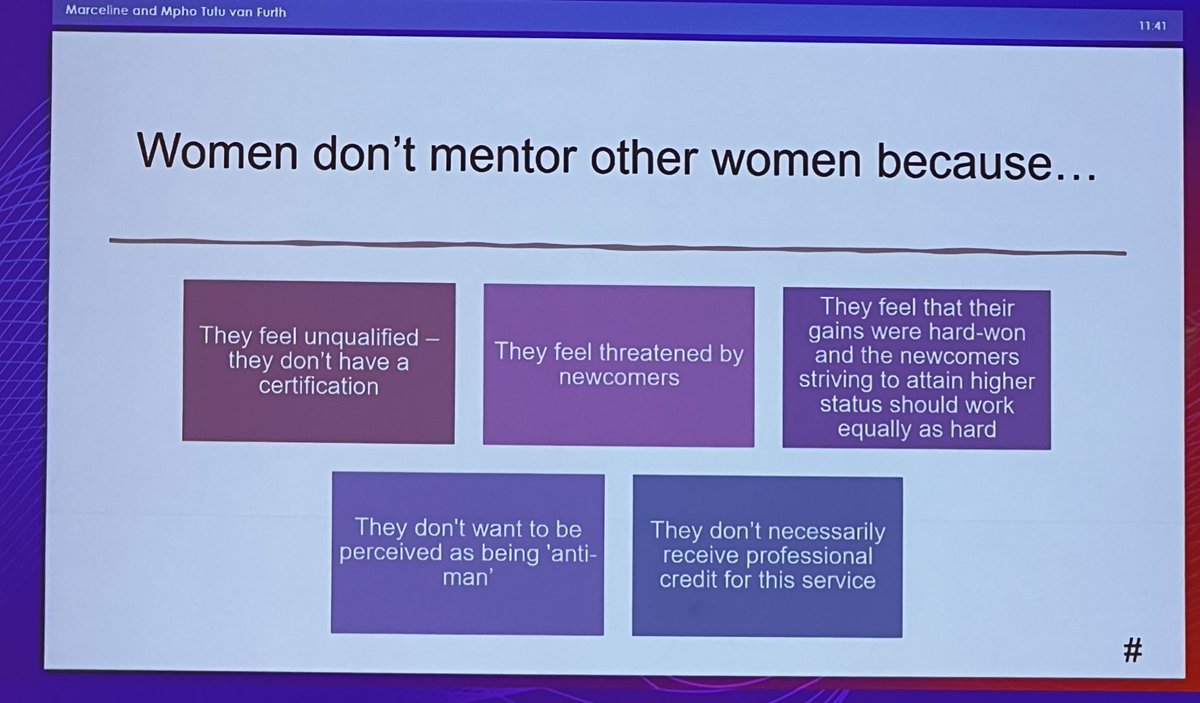 DrCBattersby's tweet image. Encouraging to see a full room at @JENS_Congress plenary session “Women and Diversity” 

Need to breakdown barriers that prevent women from  mentoring other women 

#ITOO AI-driven platform for mentor-mentee matching