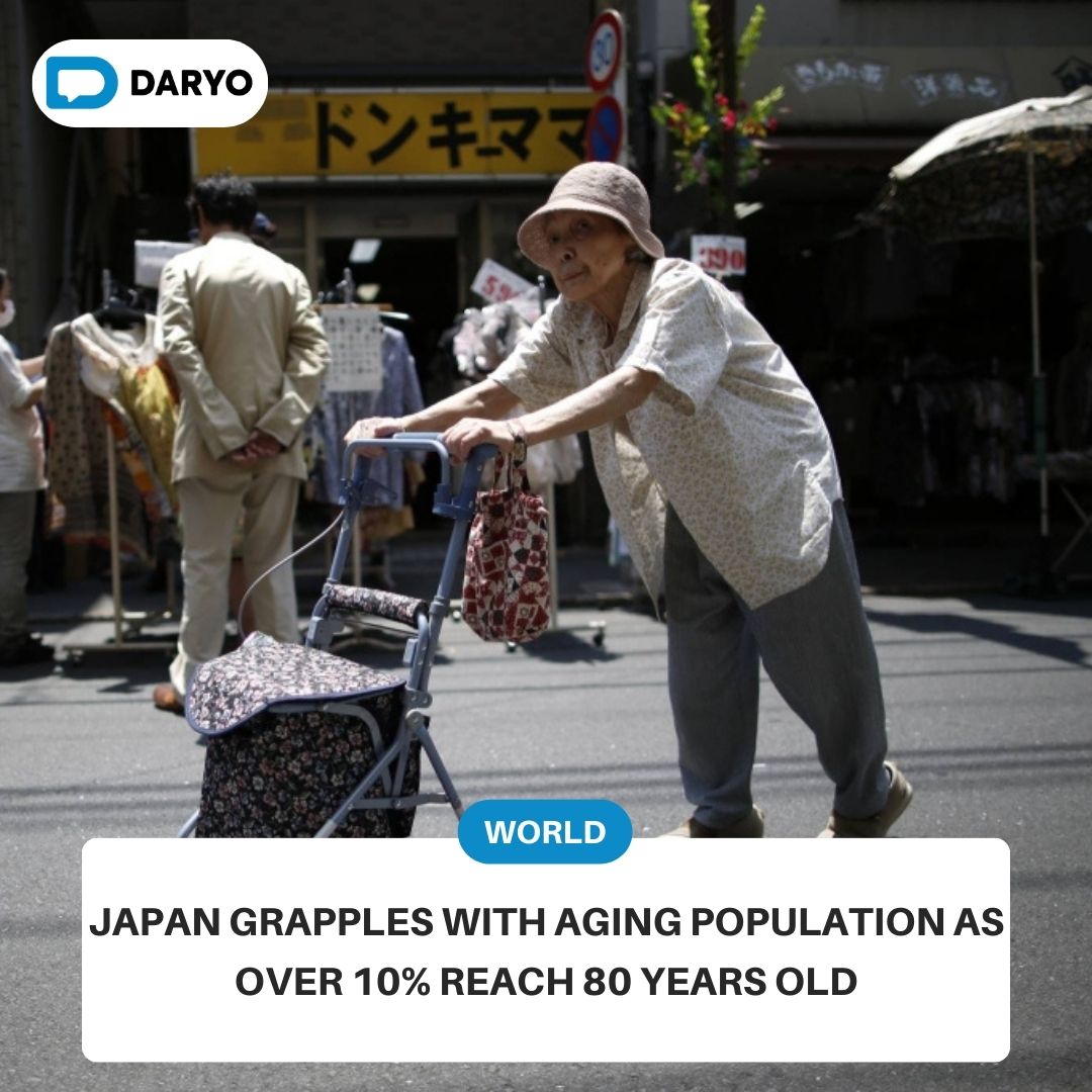#Japan grapples with #AgingPopulation as over 10% reach 80 years old

🇯🇵🧓👴👶

#Projections from the #NationalInstitute of #Population and #SocialSecurityResearch suggest that by 2040, over 34.8% of Japan's population will be aged 65 or older.

👉Details  —