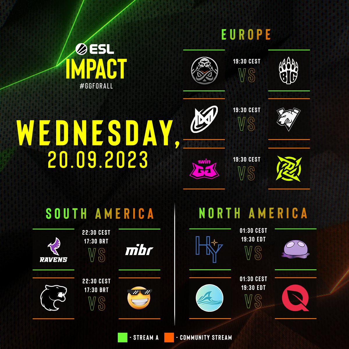ESLImpact's tweet photo. Week 2 of #ESLImpact Season 4 kicks off TODAY! 💥
Check out what's in store for Week 2, Day 1 right here 👇 https://t.co/C86AX8Hom7
