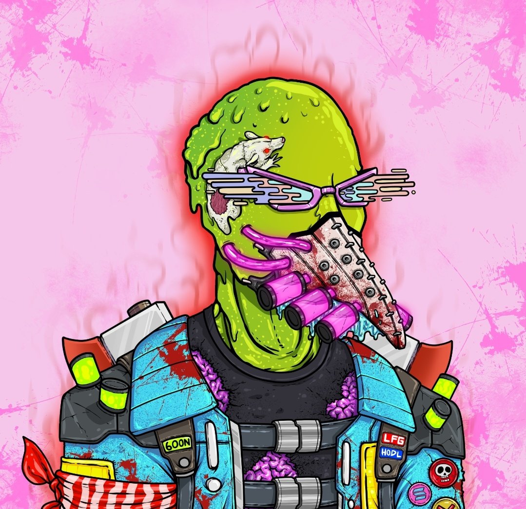 Got my reward from <a href="/SlimeGoonsNFT/">Slime Goons 🧪</a> and it's a nice one thanks !!