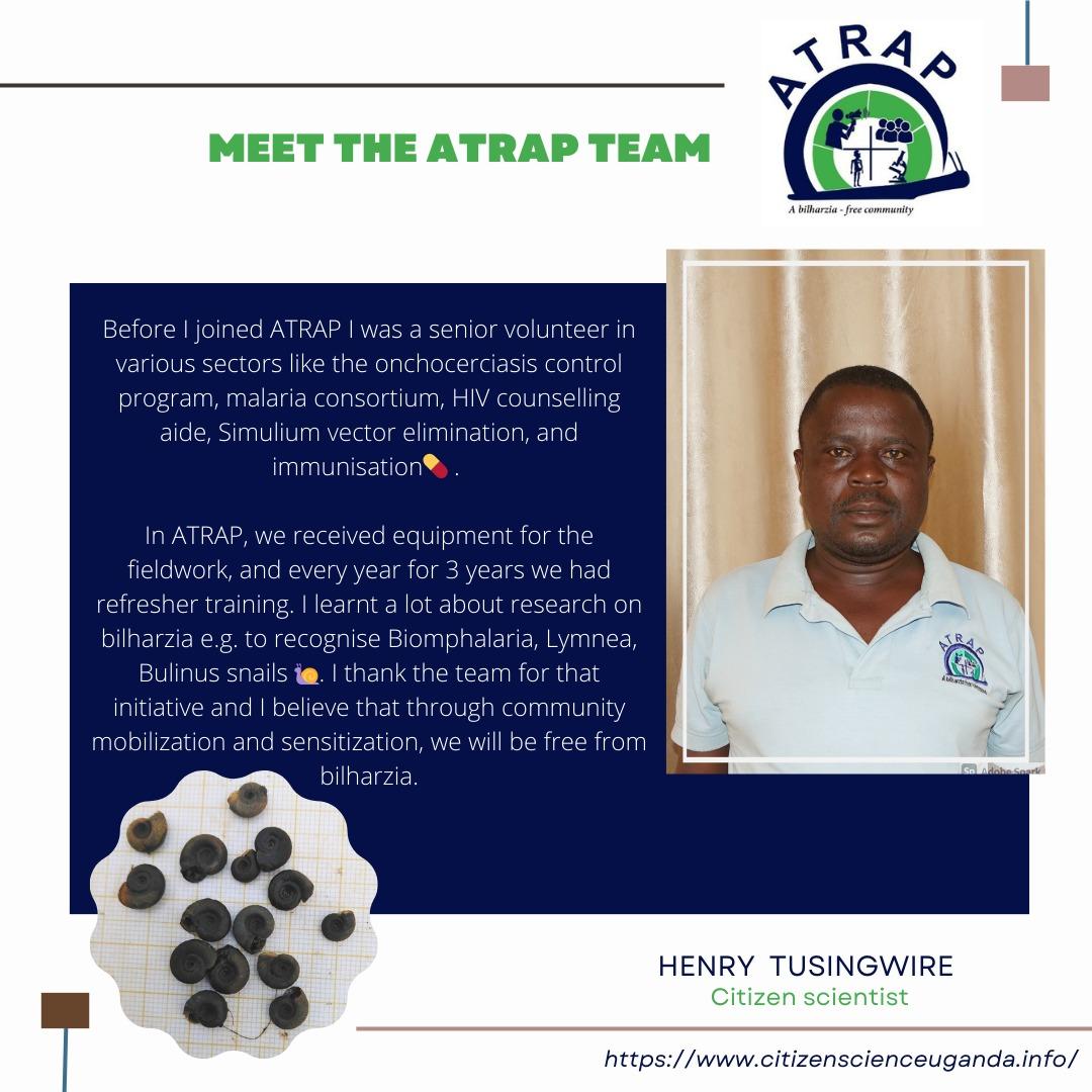 🌟ATRAP spotlight: Meet Henry, one of our super committed citizen scientists from the Ruteete sub-county! He collaborated before with other health-related initiatives in Uganda! 👉Read the post below to know more about him 🏥 #atrap2023