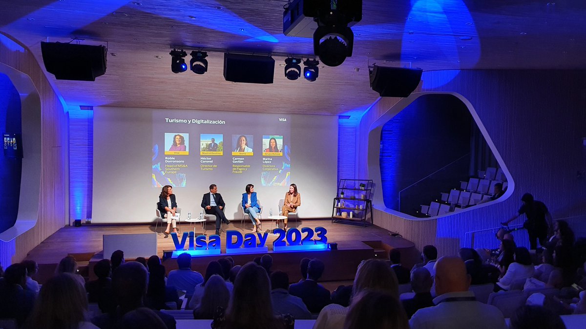 PayInnHub's tweet photo. ¿Cómo será el futuro de los #pagosdigitales? Hoy asistimos en el #VisaDay23, un encuentro organizado por @Visa_ES con expertos del sector que recoge tendencias sobre la sostenibilidad, el open banking, el turismo y la digitalización, la perspectiva fintech, entre otros. https://t.co/7jzASpANou
