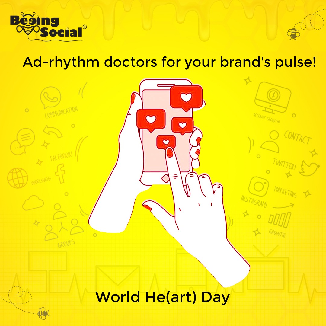 Beeingsocial's tweet photo. This World Heart Day, let us be your brand's cardiologists in the digital world, ensuring a strong, healthy pulse! 💪💓

#BeeingSocial #WorldHeartDay #DigitalMarketing #DigitalMarketingAgency #TopicalPost #Trending #WorldHeartDay2023 #HeartDay https://t.co/casrJ7yRMo