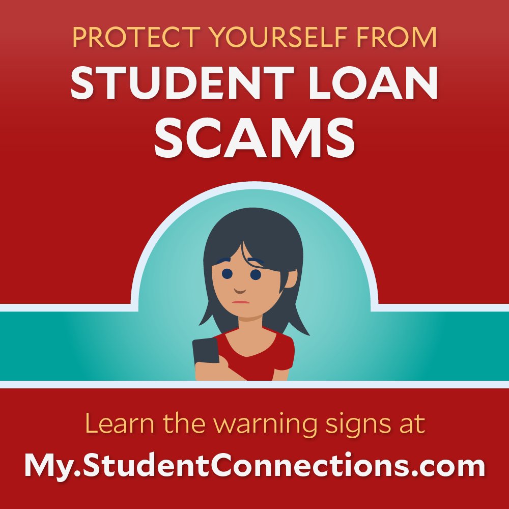 StuConnections's tweet photo. Scammers take advantage of uncertainty around repayment to manipulate student loan borrowers into providing sensitive information or paying fake fees.
How can you protect yourself? Go to https://t.co/JyWwHWULhf for more info and steps you can take to secure your accounts. https://t.co/LNRz8yRM3E