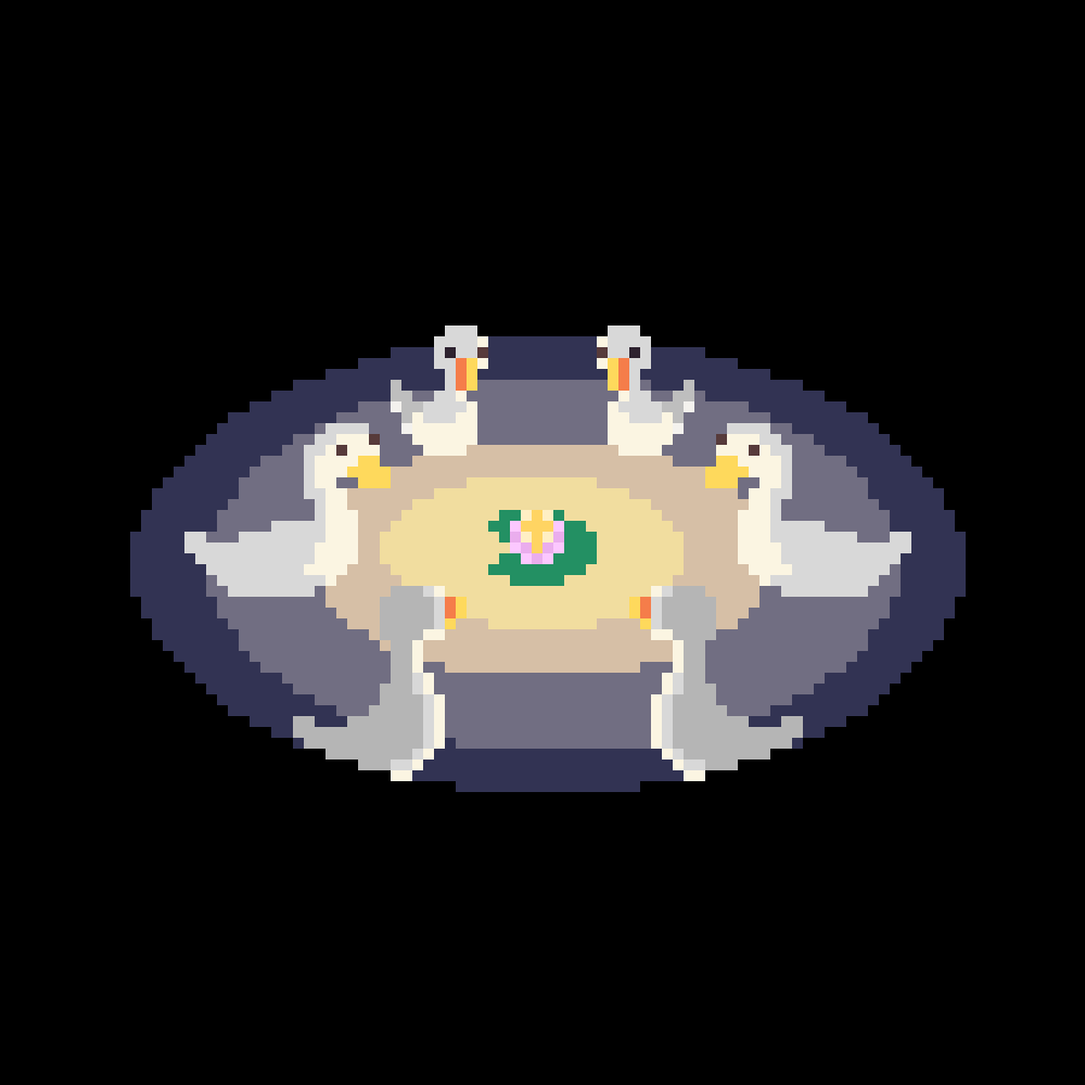 George_Game_Dev's tweet photo. In times of strife, representatives from each of the six great flocks hold a #meeting to debate how to best lead the flockulus. #pixel_dailies @Pixel_Dailies
Not my best work but I had fun doing it.
#pixelart #aprite #duck https://t.co/p4u3O3ep0z