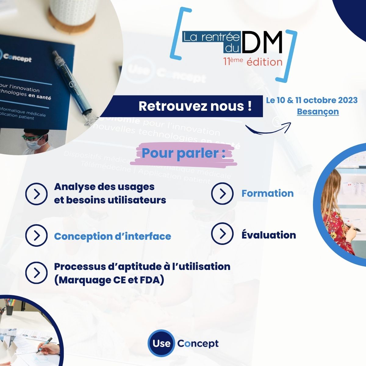 Retrouvez Nicolas et Kenny le 10 &amp; 11 octobre à #Besançon pour la 11ème édition de La Rentrée du DM !

Vous vous posez des questions sur l’#ergonomie de vos dispositifs médicaux et sur l’application de la norme #EN62366-1:2015 ? Nos deux ambassadeurs  
seront là pour y répondre !