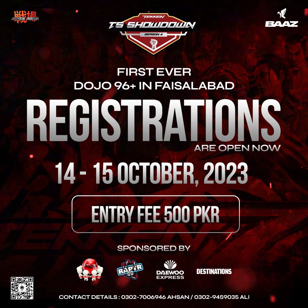 The moment you’ve all been waiting for is finally here! #REGISTRATIONS for #TSSHOWDOWN are now OPEN! 📣

Visit: ⬇️
start.gg/TSSHOWDOWN4

Whether you’re a seasoned pro or a casual gamer, this is your chance to showcase your skills, compete with the best, and claim victory.💪🏆