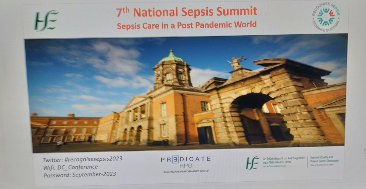 Lornajquigley's tweet photo. A heartfelt thanks to all who contributed to the success of the 7th  National Sepsis Summit, an amazing day of learning, insight and shared passion to improve patient safety #recognisesepsis2023 @dublincastleopw @NationalQPS @HSELive @cco @npsoIRL @FfitzP
#sepsisawarenessmonth https://t.co/lhbg7fkCy6