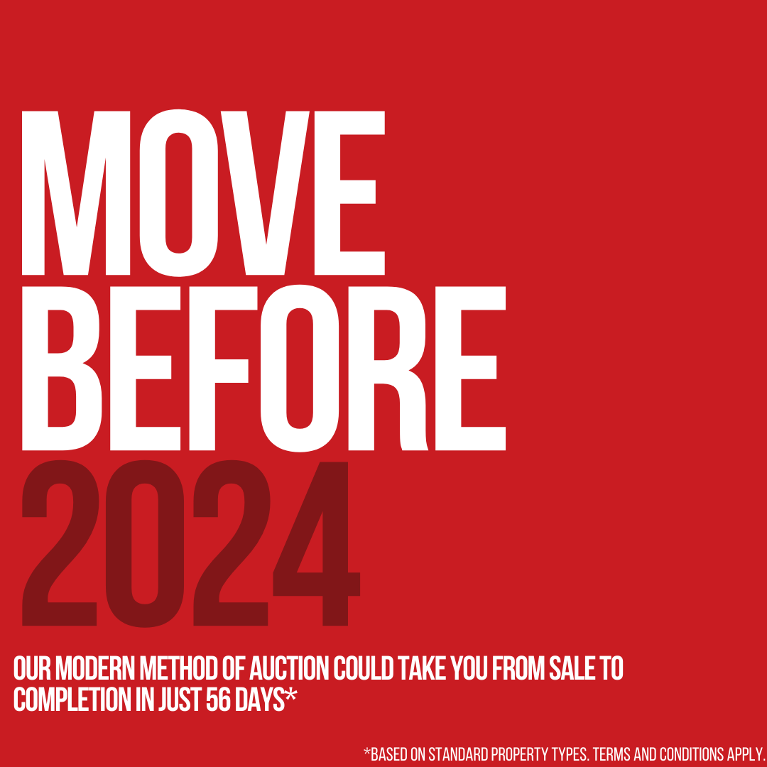 HallandBenson's tweet photo. MOVE BEFORE 2024! 🏠

You could sell your property in just 56 days* with our Modern Method of Auctions service.

FOR A SPEEDY AND SECURE SALE, SPEAK TO US TODAY 
https://t.co/lrP66Qmcsa

*Based on standard property types. Terms and conditions apply. https://t.co/10ONN5rzC4