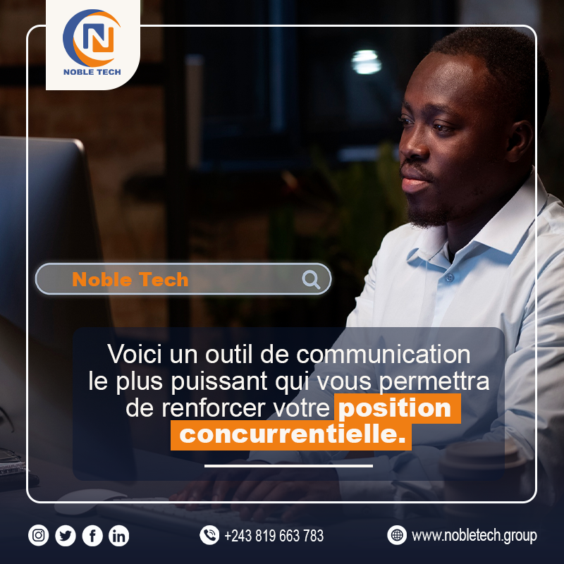 NOBLETECH9's tweet image. Que vous soyez une grande entreprise ou une PME, une ONG, un parti politique, le site web est devenu un outil puissant pour renforcer votre position concurrentielle. 

Faites appel à Noble Tech pour la création de votre site web 

📞 +243 819 663 783

#siteweb #nobletech