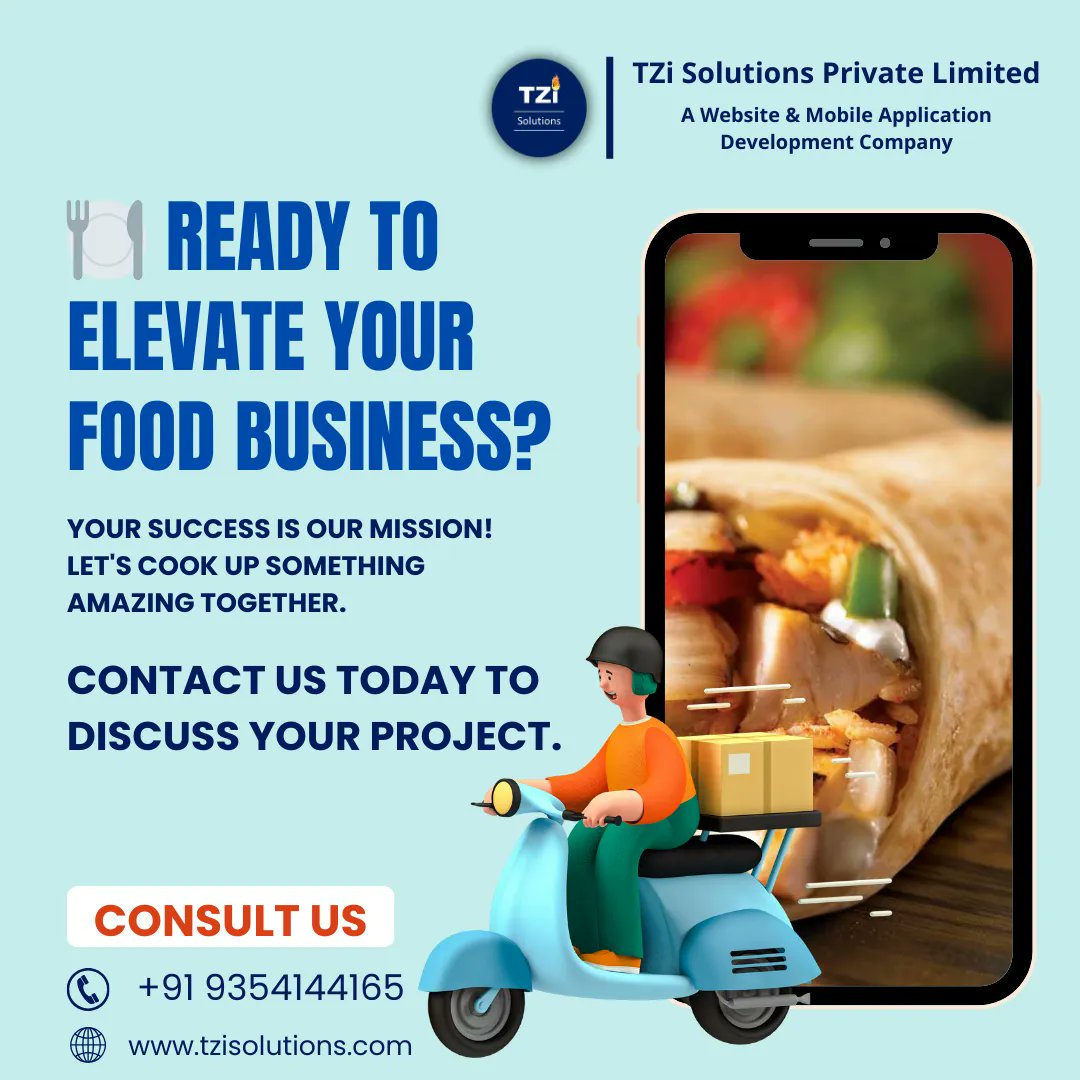 tzisolutions's tweet photo. Whether you're a restaurant owner, a food delivery startup, or a culinary enthusiast with a brilliant app idea, we're here to turn your vision into reality.

Contact us today to discuss your project. Contact us- https://t.co/6sMFDAs3ao 

#FoodAppDevelopment #FoodTech #DigitalMenu https://t.co/dldSBlYpa6