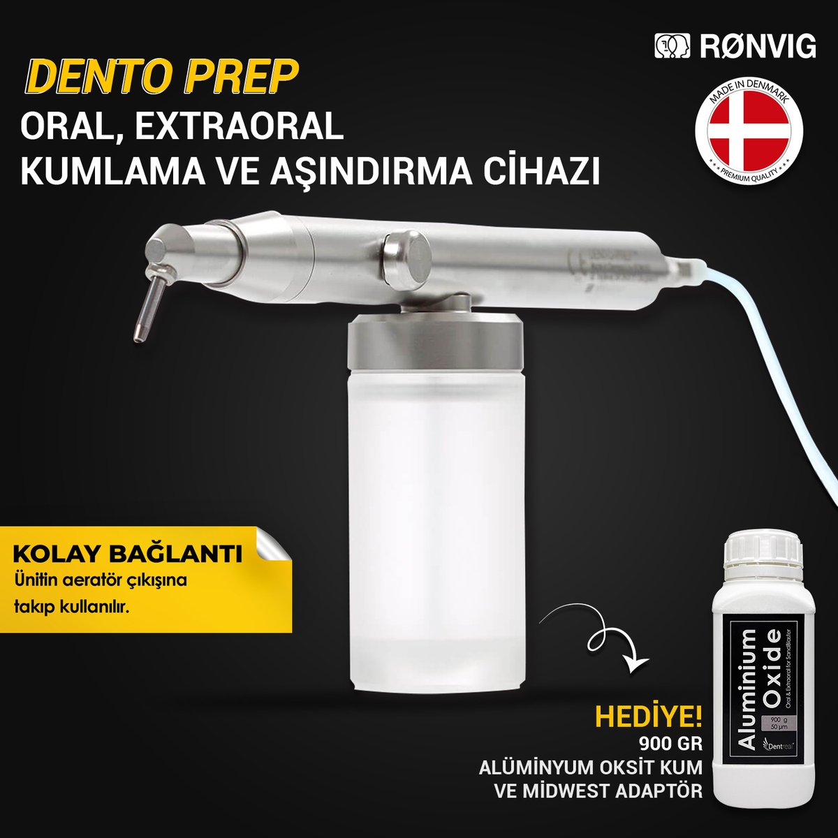 Dentrealmarket's tweet image. DENTO - PREP Ağız İçi Kumlama ve Aşındırma Cihazı

Alüminyum Oksit Toz HEDİYE🎁

📞 0541 320 33 68

#kumlama #dento-prep #aşındırma #airflow