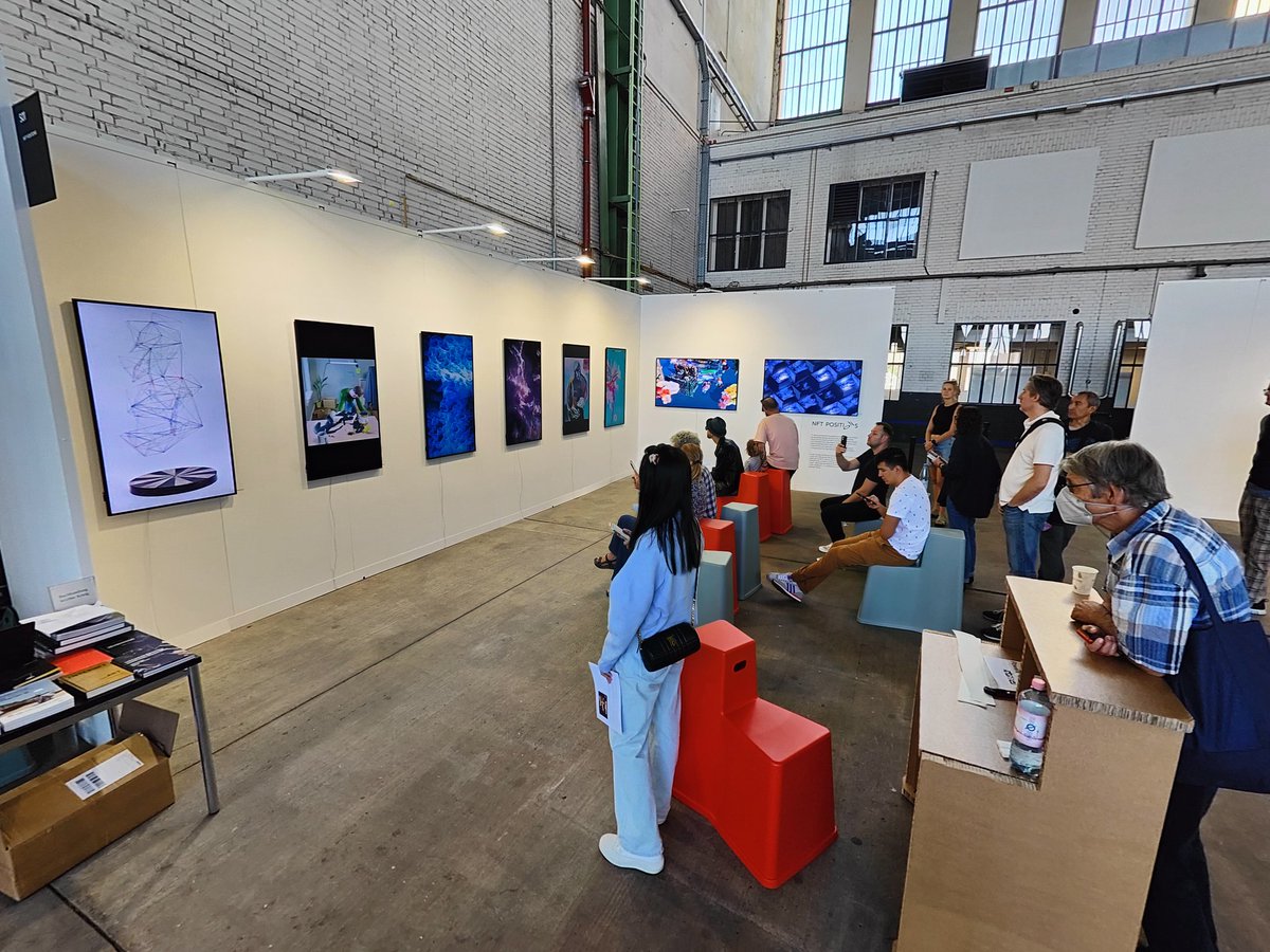 oohgaga_'s tweet photo. Roundup of our 2nd physical nft exhibit @ https://t.co/SDeGdPqedU during @BerlinArtWeek at Tempelhof featuring 
@ivonatau 
@_Su_ceren 
@LindaDouniaR @spogelsemaskine @MatthiasMoravek @DybusStephan @PedroFriedeberg 
@buesen
Tobias Vetter &amp; Dalibor Cee https://t.co/vTljrQLTKW