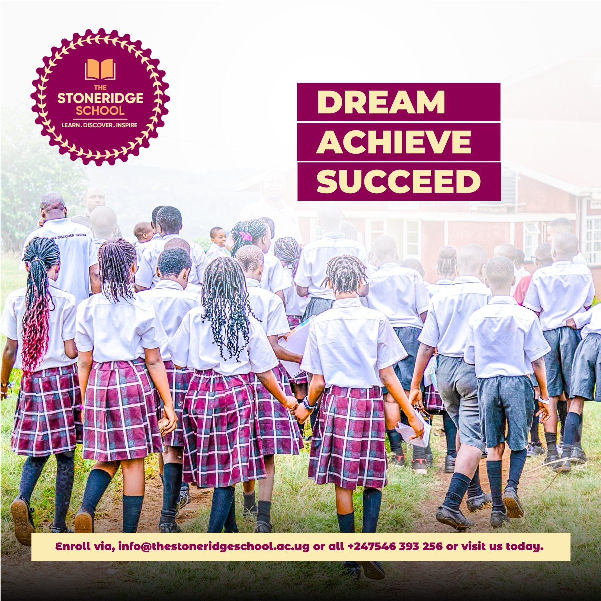 Stoneridge_Sch's tweet image. Ready to cultivate your potential?
 
Join us at The Stoneridge School and let&apos;s nurture your growth together. Enroll today.

For more information, email us via
info@thestoneridgeschool.ac.ug OR 

call +256 393 247546📞

#VisitStoneridge #EnrollWithStoneridge