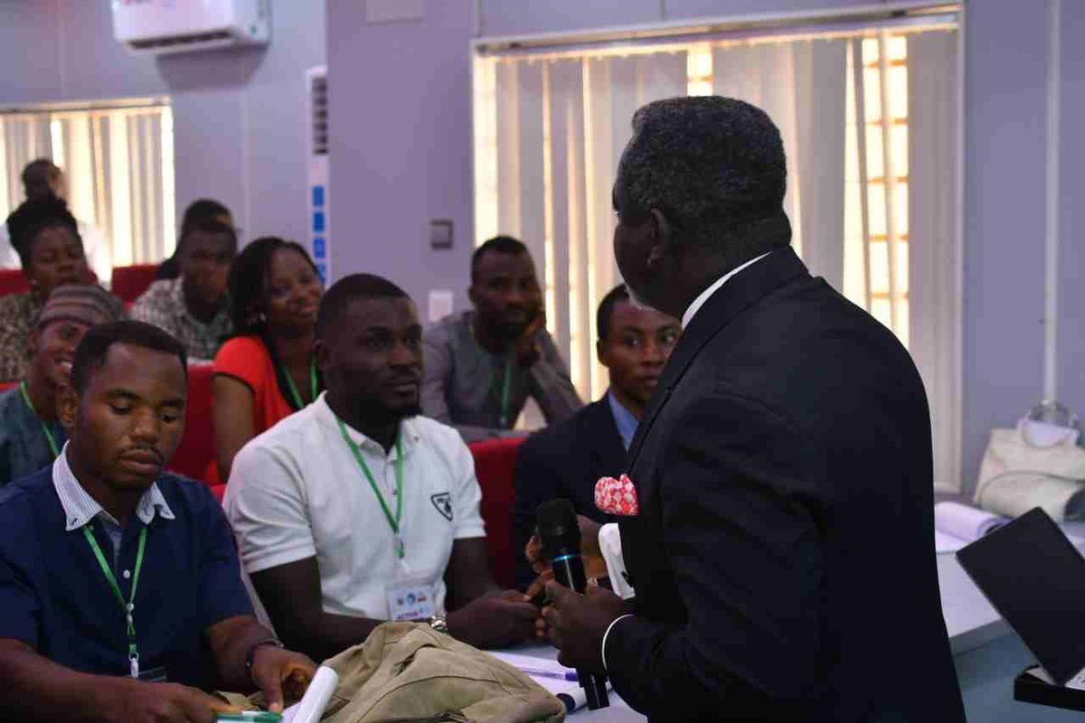 IDYLNig's tweet photo. Highlights from an engaging session facilitated by Dr. Linus Okorie (Executive Director, GOTNI) who shared valuable insights on Leadership and Professional Development.  #IDYL2023Abuja #IDYL2023 https://t.co/6WpHJDNawl