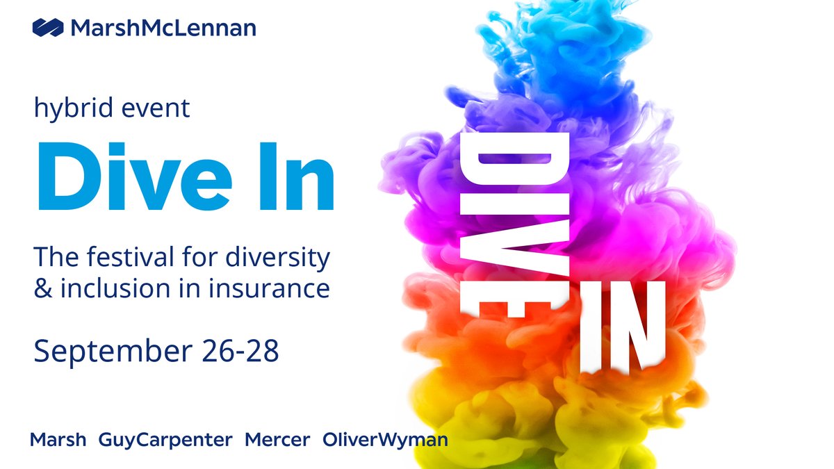 We’re proud to be a global partner of the #DiveIn2023 Festival and support #inclusion and #diversity in the #insurance sector. Learn how you can participate and join us in building a more inclusive #future. marshmclennan.com/content/mmc-we…